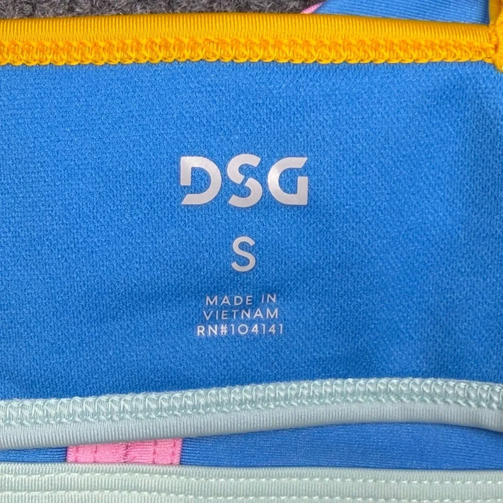 DSG Girls Aqua Blue Bound Bikini Top UV 50+ Swimwear Size Small DSG15103